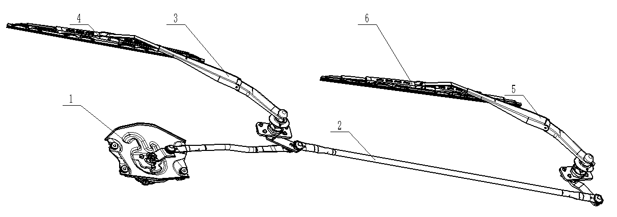 雨刮机构总成